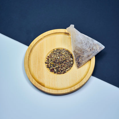 Packaging of Mineral-Rich Detox Herbal Tea by Our Tea Collection, showcasing its eco-friendly design. This herbal tea blend is perfect for health enthusiasts looking for herbal tea infusions that promote detoxification and wellness.